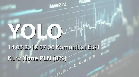 BluGo S.A.: Prognoza wyników finansowych grupy za rok obrotowy 2012 (2012-03-14)