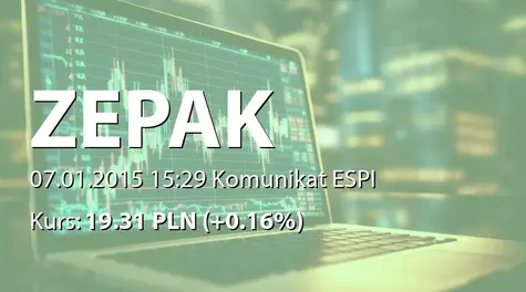 ZE PAK S.A.: Transakcja na akcjach między Embud sp. z o.o. i Argumenol Investment Company Ltd. (2015-01-07)