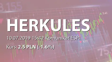 Herkules S.A. w restrukturyzacji: Zmiany w składzie Komitetu Audytu (2019-07-10)