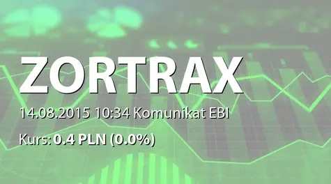 Zortrax S.A.: SA-Q2 2015 (2015-08-14)