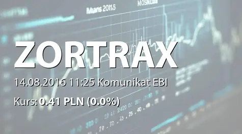 Zortrax S.A.: SA-Q2 2016 (2016-08-14)