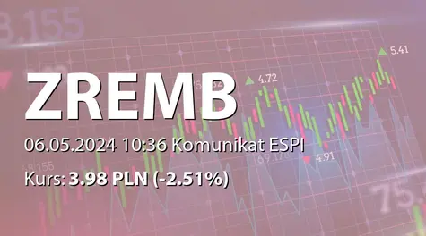 Zakład Budowy Maszyn Zremb-Chojnice S.A.: Szacunkowe wybrane dane finansowe za I kwartał 2024 roku (2024-05-06)
